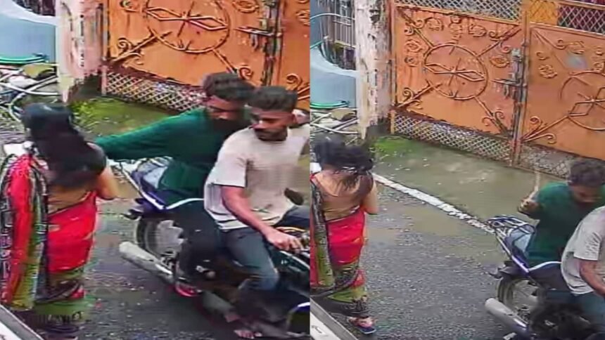 रांची में बेखौफ बदमाश, सरेआम महिला से छिनतई, कैमरे में कैद हुई तस्वीर 1 ranchi snatched