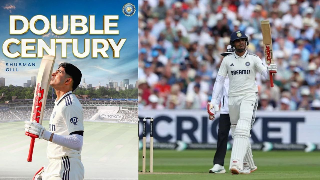 कप्तान शुभमन गिल का टेस्ट में पहला दोहरा शतक, इंग्लैंड के खिलाफ भारत बड़े स्कोर की ओर