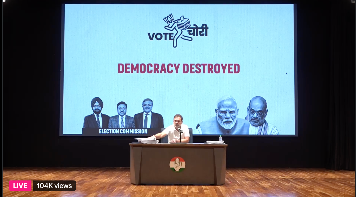 rahul gandhi vote chori