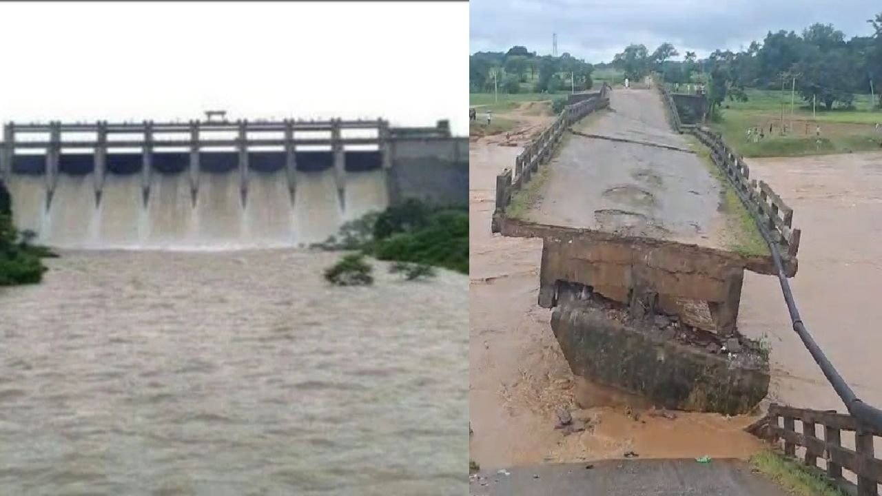 पतरातू डैम खतरे के निशान पर, फाटक खोला गया, गुमला में पुल ध्वस्त, 29 तक अलर्ट जारी