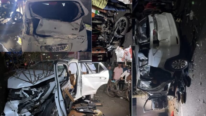 रांची में BJP ऑफिस के पास तेज रफ्तार फॉरच्यूनर ने बाइक को मारी टक्कर, तीन की मौत 1 रांची में BJP ऑफिस के पास तेज रफ्तार कार ने बाइक को मारी टक्कर, तीन की मौत