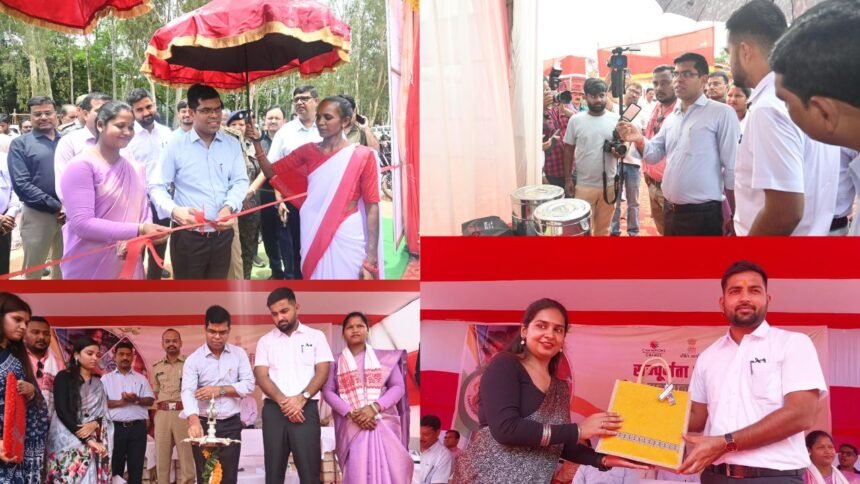 लोहरदगा में आकांक्षा हाट का DC ने किया उद्घाटन, उपायुक्त ने कहा-स्थानीय उत्पाद को बढ़ावा देना उद्देश्य