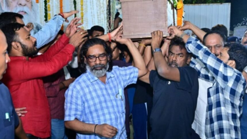 नेमरा गांव में गुरू जी को दी जाएगी अंतिम विदाई, दिशोम गुरू का ठेकानाला में होगा अंतिम संस्कार