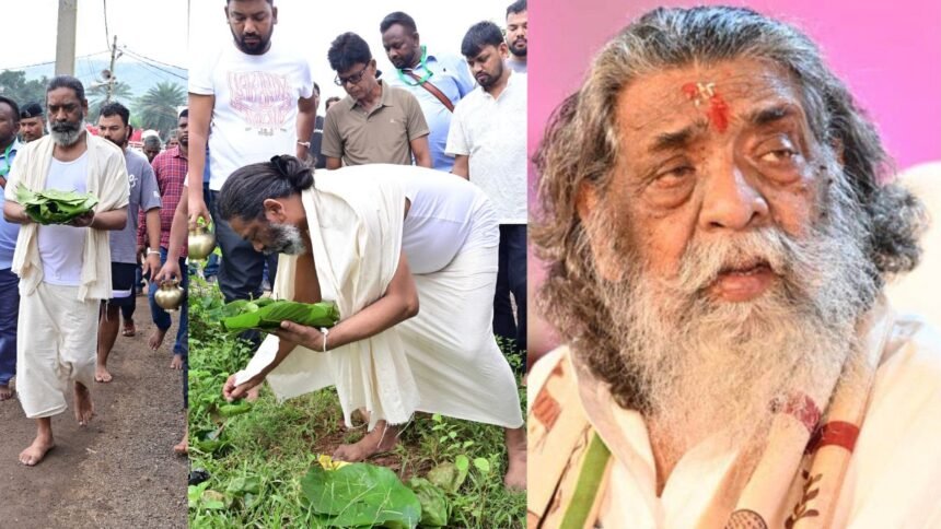 शिबू सोरेन के श्राद्धकर्म के लिए संथाली और हिंदी भाषा में छपा ब्रह्मभोज का कार्ड, हेमंत सोरेन ने पारंपरिक तरीके से किया सात कर्म