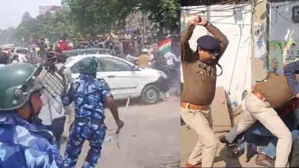 पटना में शिक्षक अभ्यर्थियों के प्रदर्शन के दौरान लाठीचार्ज, TRE-4 से पहले STET की मांग के दौरान पुलिस ने दौड़ा-दौड़ा कर पीटा