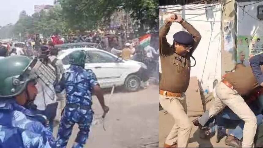 पटना में शिक्षक अभ्यर्थियों के प्रदर्शन के दौरान लाठीचार्ज, TRE-4 से पहले STET की मांग के दौरान पुलिस ने दौड़ा-दौड़ा कर पीटा 1 पटना में शिक्षक अभ्यर्थियों के प्रदर्शन के दौरान लाठीचार्ज, TRE-4 से पहले STET की मांग के दौरान पुलिस ने दौड़ा-दौड़ा कर पीटा