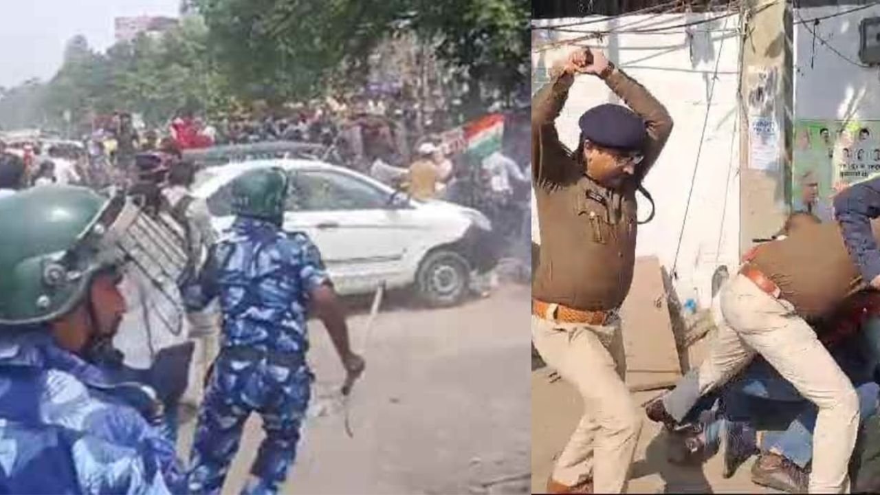 पटना में शिक्षक अभ्यर्थियों के प्रदर्शन के दौरान लाठीचार्ज, TRE-4 से पहले STET की मांग के दौरान पुलिस ने दौड़ा-दौड़ा कर पीटा
