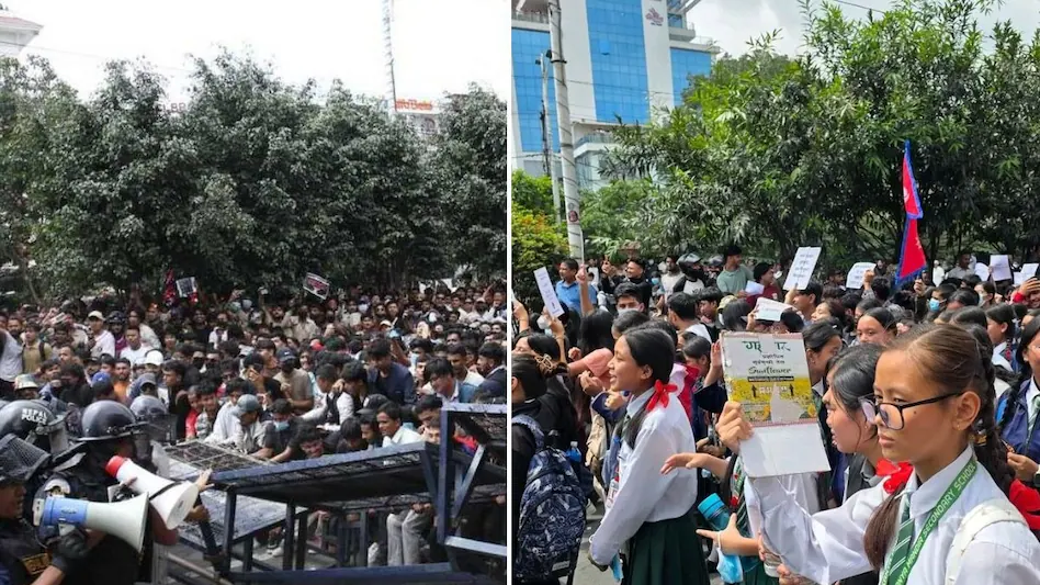 नेपाल में फेसबुक-एक्स-यूट्यूब बैन को लेकर बवाल, संसद भवन के गेट पर प्रदर्शन के बाद अब तब 20 की मौत, गृह मंत्री ने दिया इस्तीफा 1 68be87a2ab6d4 nepal protest 083655412 16x9 1