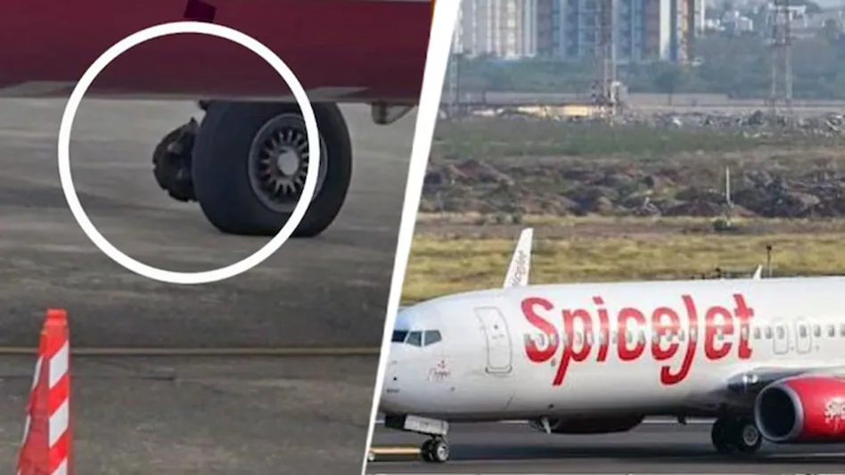 SpiceJet का विमान उड़ान भरते ही रनवे पर गिरा, मुंबई एयरपोर्ट पर हुई इमरजेंसी लैंडिंग