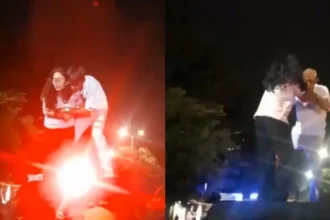 कोटा में ब्वॉयफ्रेंड-गर्लफ्रेंड का हाईवोल्टेज ड्रामा, पुलिस की जीप पर चढ़कर करने लगे इश्क, सोशल मीडिया पर लोग निकाल रहे हैं भड़ास