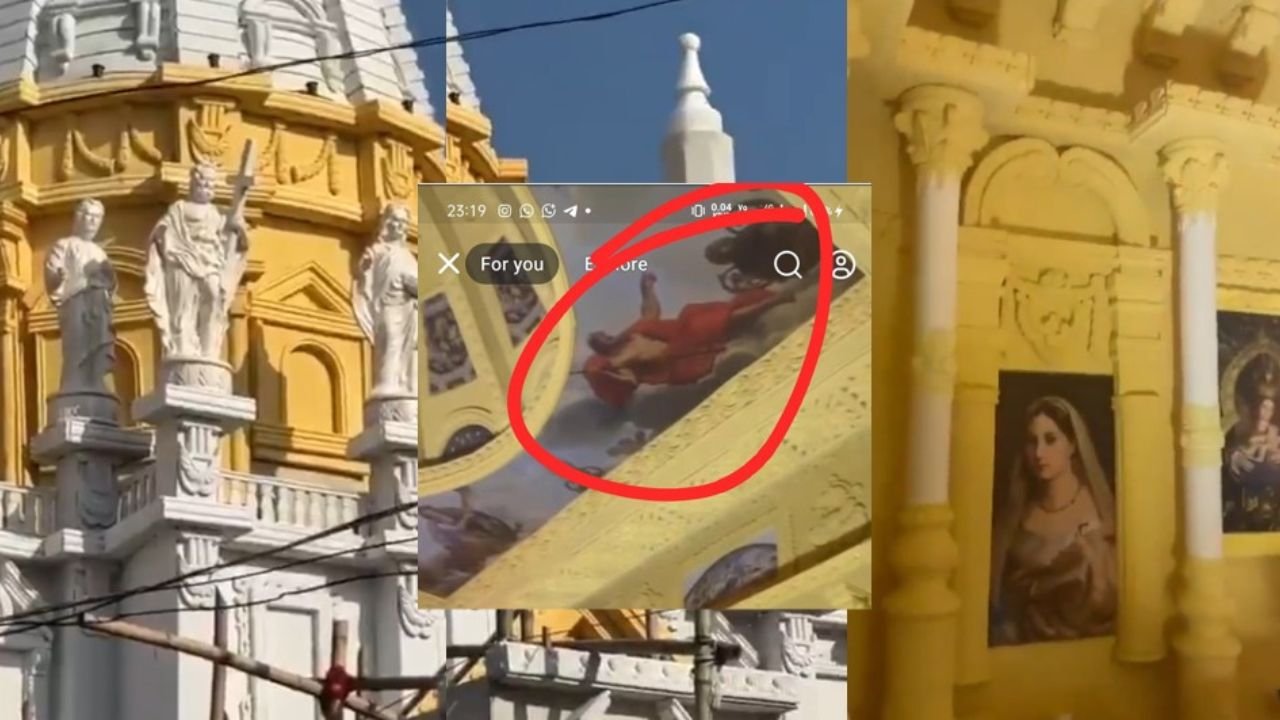 रांची के दुर्गा पंडाल की थीम इटली के वेटिकन सिटी पर, चर्च के तर्ज पर दुर्गा पंडाल की झांकी को लेकर विवाद, VHP ने जताई आपत्ति