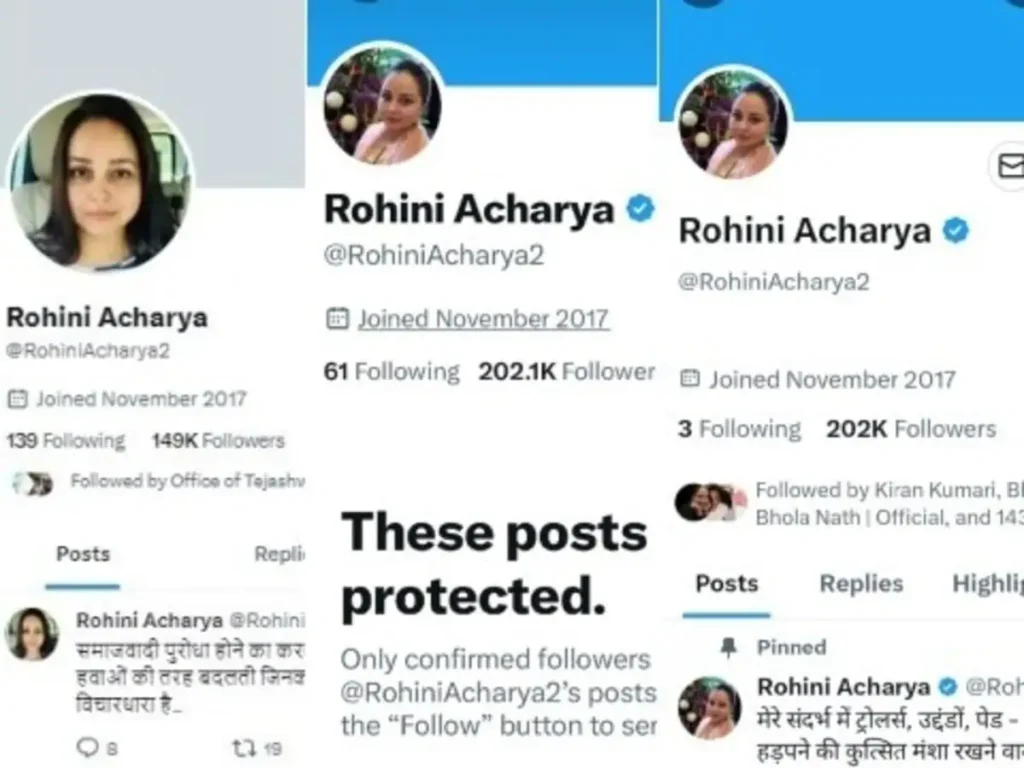 Rohini Acharya Twitter X Follow Unfollow 1758511604186 1758511617751