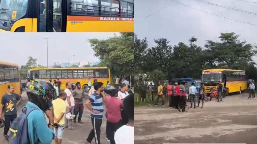 रांची में सुबह-सुबह दर्दनाक हादसा, सरला बिरला स्कूल की बस ने 12 साल की बच्ची को कुचला, मौत के बाद लोगों ने किया हंगामा