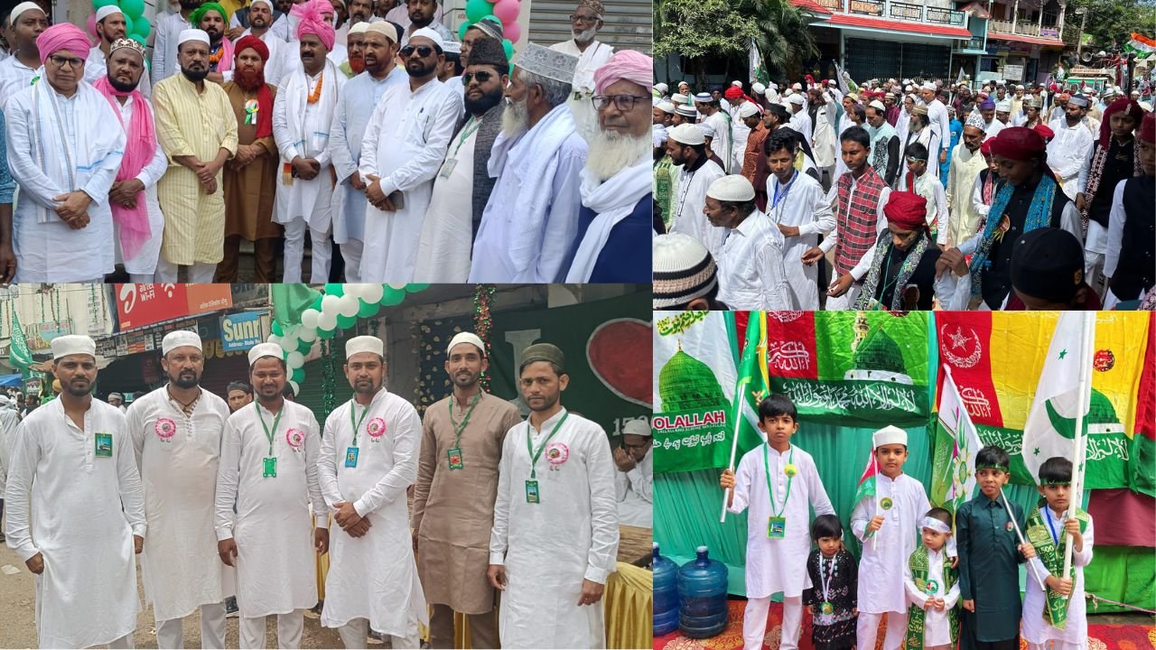 लोहरदगा में निकला जुलूस-ए-मोहम्मदी,ईद मिलादुन्नबी पर पूरे अकीदत के साथ झूम उठा शहर