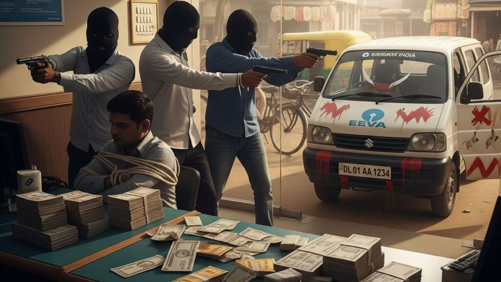 SBI में दिनदहाड़े 20 किलो सोना और कैश की लूट, मिर्च पाउंडर झोंक कर बैंक में घुसे थे अपराधी