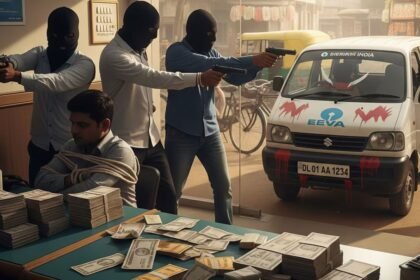 SBI में दिनदहाड़े 20 किलो सोना और कैश की लूट, मिर्च पाउंडर झोंक कर बैंक में घुसे थे अपराधी