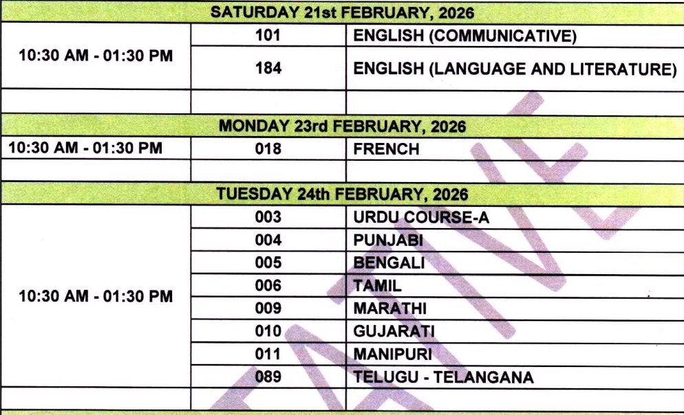 cbse 10th date sheet 3