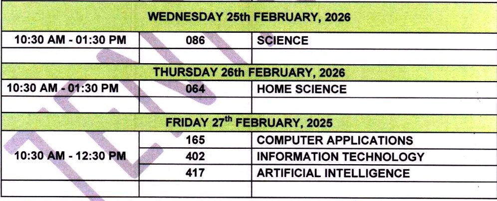 cbse 10th date sheet 4