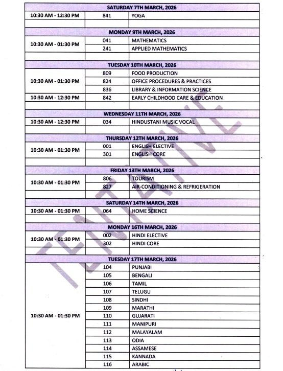 cbse 12th date sheet 3