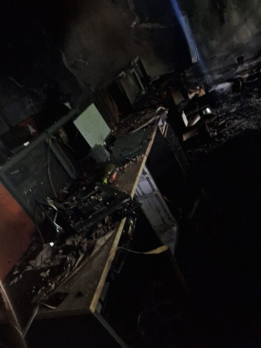 fire in police headquater