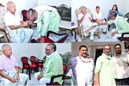 लालू यादव और राबड़ी देवी से हेमंत सोरेन ने की मुलाकात, पैर छूकर लिया आशीर्वाद, तेजस्वी यादव भी रहे साथ