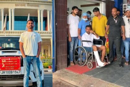 जयराम महतो का पैर हुआ फ्रैक्चर, फुटबॉल खेलने के दौरान लगी चोट