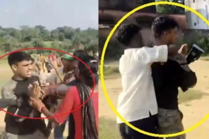 अवैध शराब पकड़ने गए पुलिस टीम को आदिवासियों ने दौड़ा-दौड़ा कर पीटा, हाथ जोडता रहा जवान फिर नहीं बख्शा