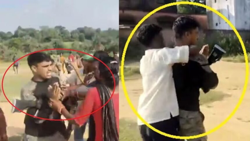 अवैध शराब पकड़ने गए पुलिस टीम को आदिवासियों ने दौड़ा-दौड़ा कर पीटा, हाथ जोडता रहा जवान फिर नहीं बख्शा