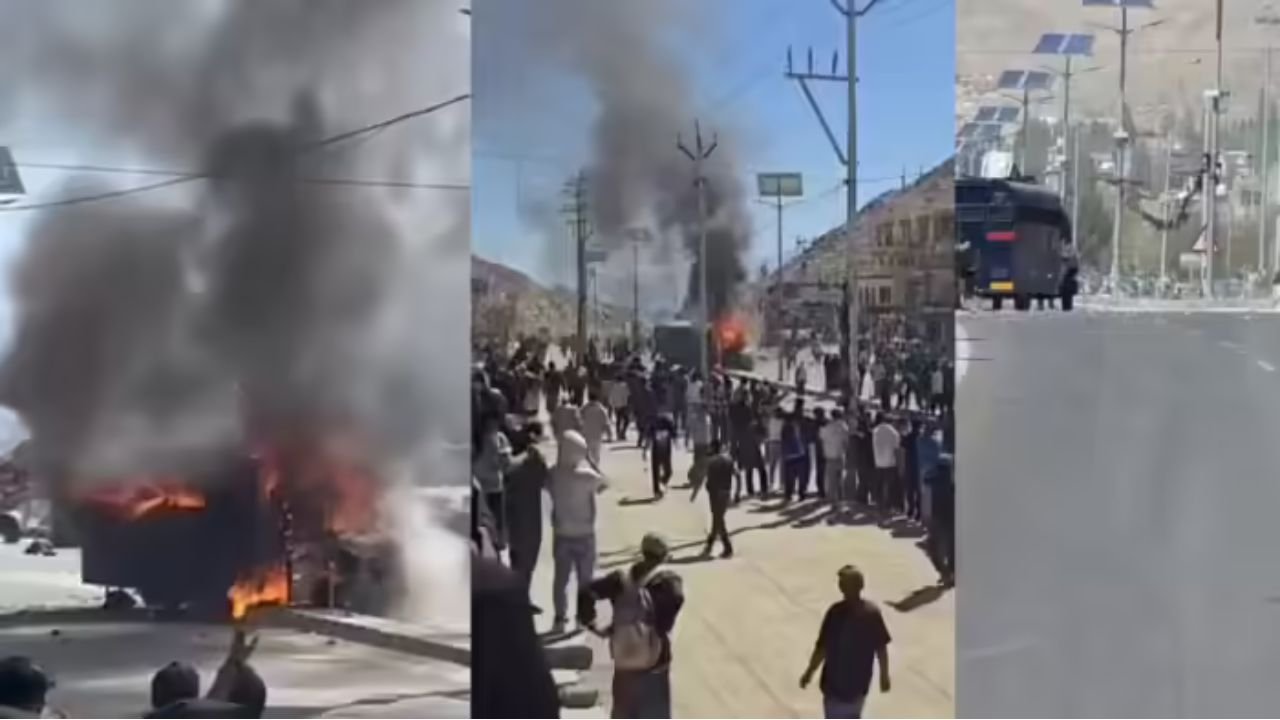 सोनम वांगचुक के समर्थन में चल रहा प्रदर्शन हुआ हिंसक, लेह-लद्दाख में आंदोलनकारियों ने BJP दफ्तर को फूंका