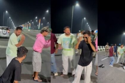 तेजस्वी यादव पटना के मरीन ड्राइव पर मस्ती करते नजर आए, वोटर अधिकार यात्रा के भांजे के साथ भोजपुरी गानों पर किया डांस