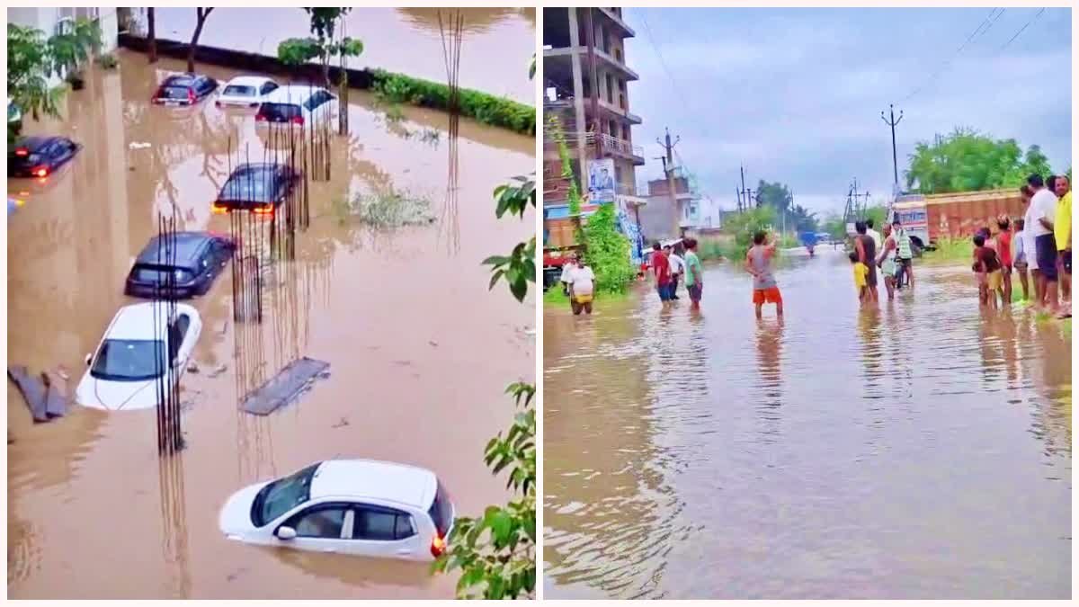 बिहार में बारिश से भारी तबाही, कई घर गिरे, अस्पताल से लेकर रेलवे टैक तक पानी-पानी, 100 कार डूब गए