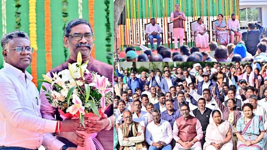 घाटशिला से नवनिर्वाचित विधायक सोमेश सोरेन ने की मुख्यमंत्री से मुलाकात, हेमंत सोरेन ने कहा-'ये जीत हर वर्ग के लिए काम करने का परिणाम'