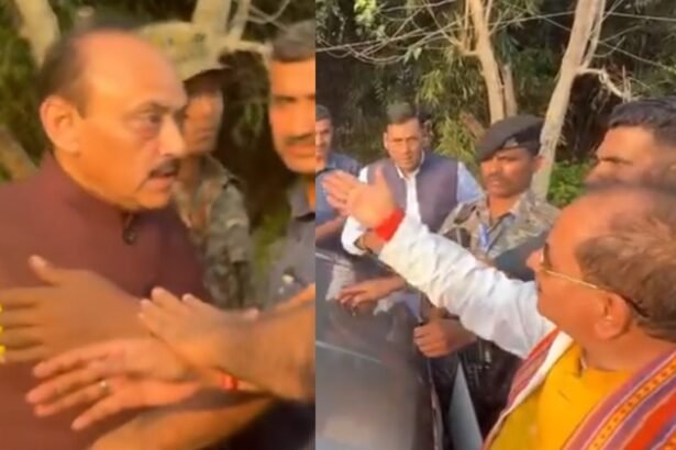 बिहार के डिप्टी सीएम विजय सिन्हा और आरजेडी MLC अजय सिंह के बीच भिड़त, बीच सड़क एक दूसरे से उलझे