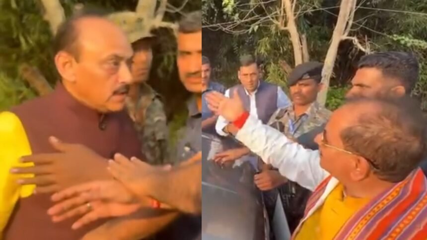 बिहार के डिप्टी सीएम विजय सिन्हा और आरजेडी MLC अजय सिंह के बीच भिड़त, बीच सड़क एक दूसरे से उलझे