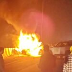 बिहार के नालंदा में भीषण सड़क हादसा, कार-स्कार्पियों की टक्कर में लगी आग, एक की मौत, कई झुलसे