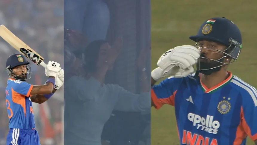 IND vs SA 5th T20I: Hardik Pandya fulfilled his promise to his girlfriend, giving her a flying kiss after his explosive fifty