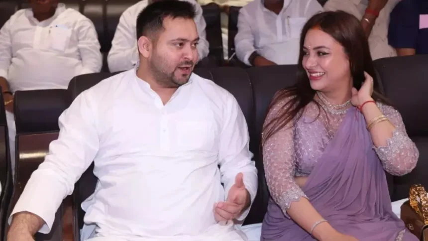 Lalu's son Tejashwi is on a month's leave, celebrating New Year with his family in this country
