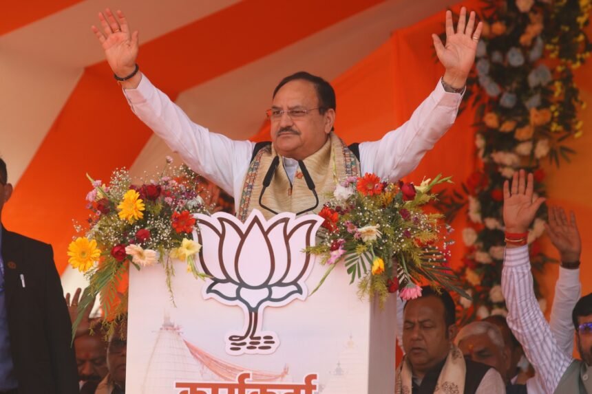 jp nadda in deoghar