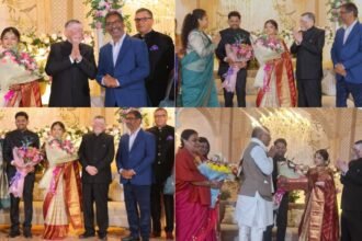 राज्यपाल संतोष गंगवार के बेटे और बहु के रिसेप्शन में शामिल हुए मुख्यमंत्री हेमंत सोरेन, कल्पना सोरेन और रबींद्रनाथ महतो ने भी दी बधाई 7 राज्यपाल संतोष गंगवार के बेट और बहु के रिसेप्शन में शामिल हुए मुख्यमंत्री हेमंत सोरेन, कल्पना सोरेन और रबींद्रनाथ महतो ने भी दी बधाई