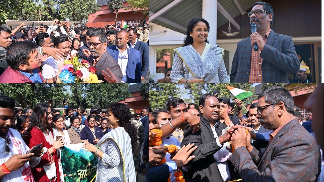 JSSC CGL परीक्षा परिणाम पर रोक हटने के बाद अभ्यर्थी पहुंचे मुख्यमंत्री आवास, हेमंत सोरेन और कल्पना सोरेन का जताया आभार