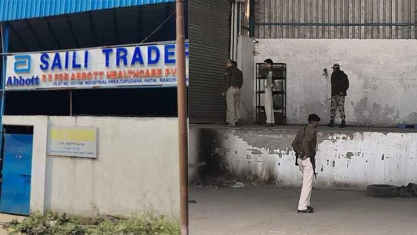 कफ सिरप मामले में रांची पुलिस की कार्रवाई, तुपुदाना में शैली ट्रेडर्स पर छापेमारी