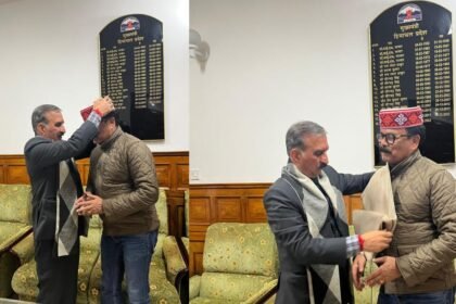 सांसद सुखदेव भगत हिमाचल में संगठन सृजन अभियान की कमान संभालने पहुंचे, मुख्यमंत्री सुखविंदर सिंह सक्खू ने किया स्वागत