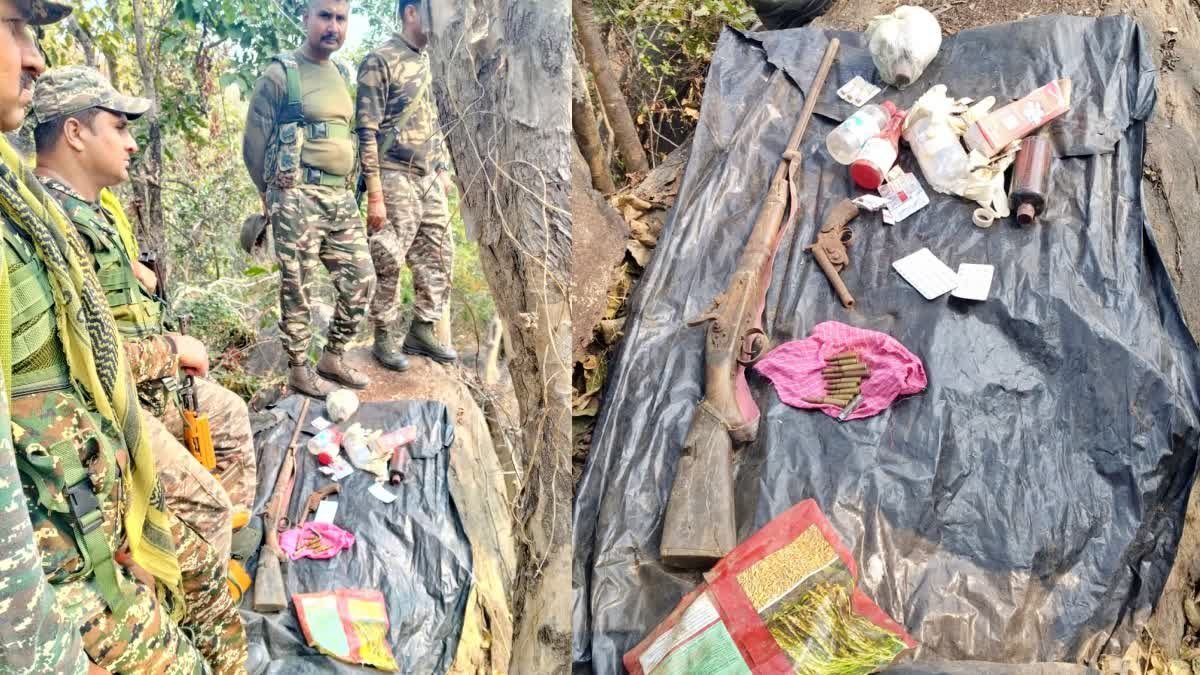 गया में नक्सलियों के खिलाफ सुरक्षाबलों को मिली बड़ी सफलता, भारी मात्रा हथियार बरामद
