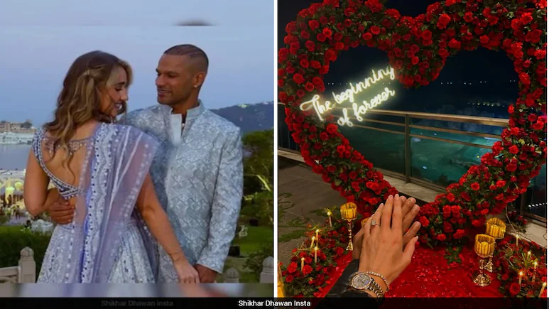 शिखर धवन ने सोफी शाइन से की सगाई, सोशल मीडिया पर शेयर किया पोस्ट