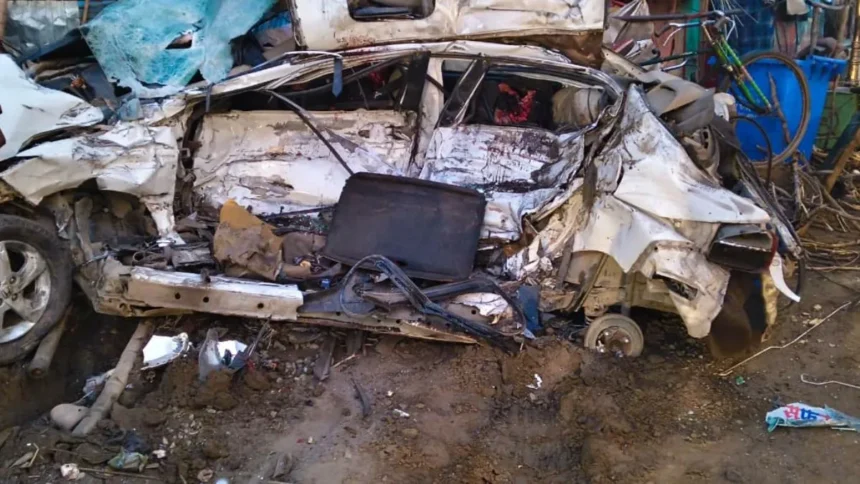 Car-Accident in Madhepura, bihar