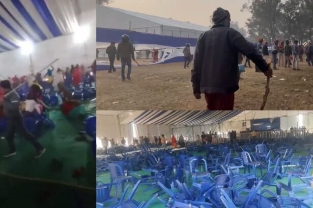 हजारीबाग के गोंदुलपारा खनन परियोजना की जनसुनवाई के दौरान बवाल, कुर्सियां फेंकी गई जमकर चले लाठी-डंडे