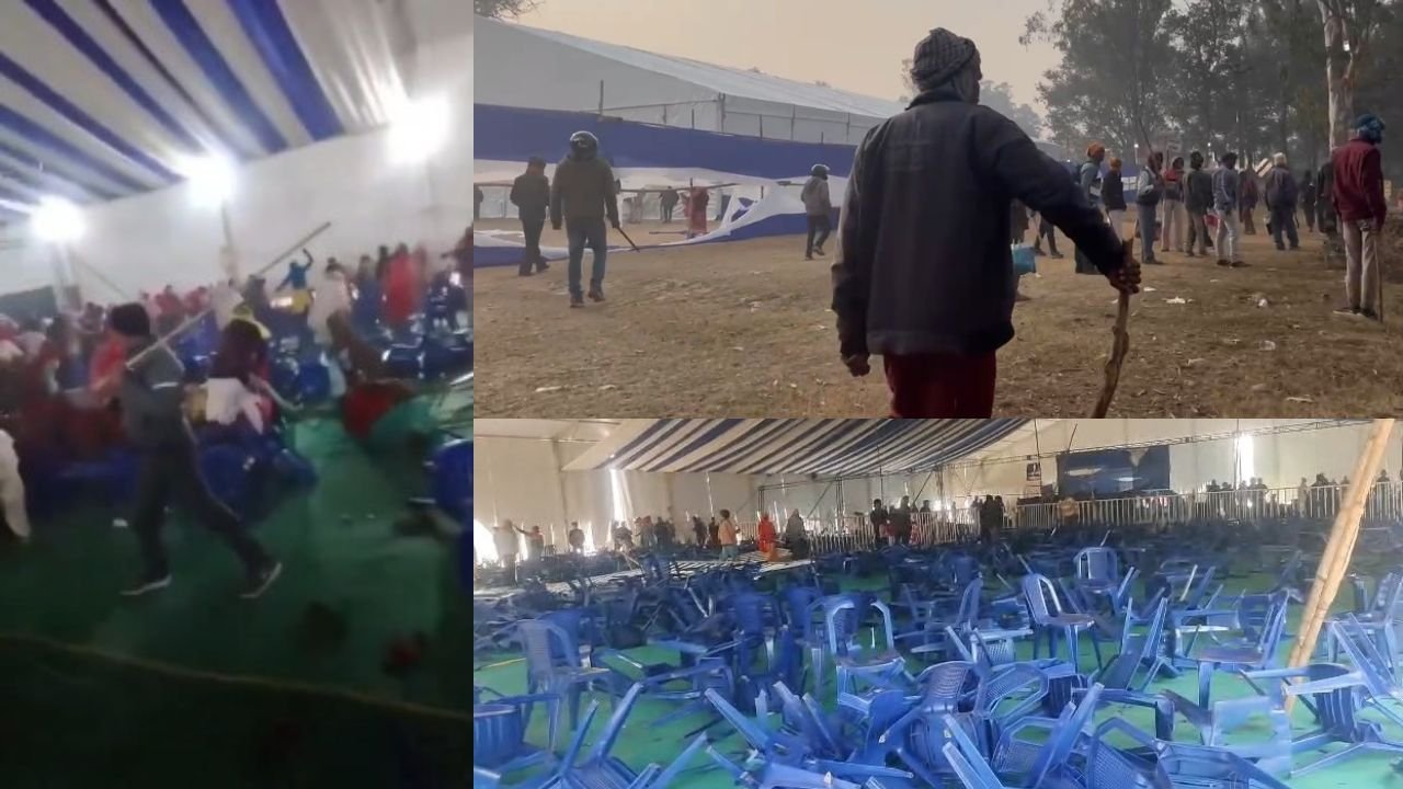 हजारीबाग के गोंदुलपारा खनन परियोजना की जनसुनवाई के दौरान बवाल, कुर्सियां फेंकी गई जमकर चले लाठी-डंडे