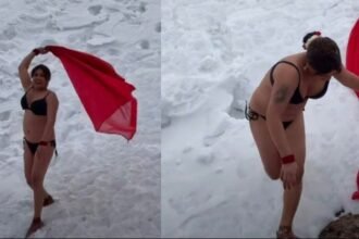 मनाली में साड़ी उतारकर महिला ने किया डांस, अंडरगारमेंट में बनाई रील,वायरल VIDEO पर मचा बवाल