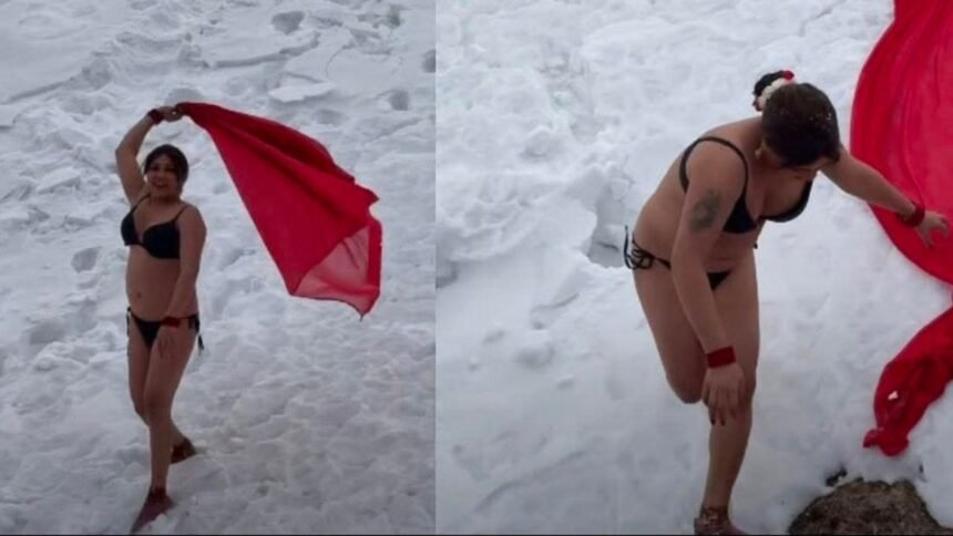 मनाली में साड़ी उतारकर महिला ने किया डांस, अंडरगारमेंट में बनाई रील,वायरल VIDEO पर मचा बवाल 1 मनाली में साड़ी उतारकर महिला ने किया डांस, अंडरगारमेंट में बनाई रील,वायरल VIDEO पर मचा बवाल