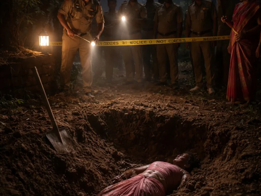 प्रेमिका से शादी के लिए पत्नी को मार डाला, जमीन के अंदर गाड़ दिया शव